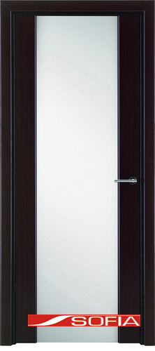 Межкомнатная шпонированная дверь SOFIA Венге ламинат (05) 05.01 900 со стеклом