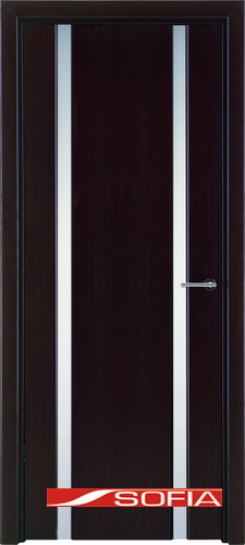 Межкомнатная шпонированная дверь SOFIA Венге ламинат (05) 05.02 700 со стеклом