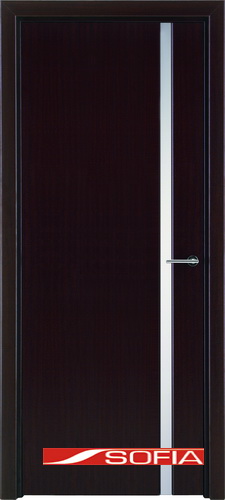 Межкомнатная шпонированная дверь SOFIA Венге ламинат (05) 05.04 900 со стеклом