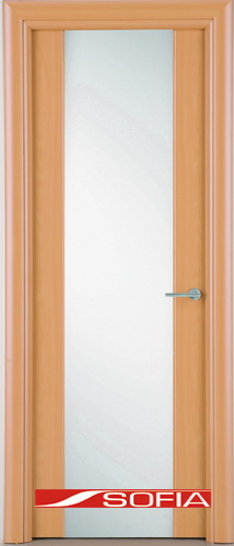 Межкомнатная шпонированная дверь SOFIA Бук (07) 07.01 900 со стеклом
