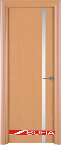 Межкомнатная шпонированная дверь SOFIA Бук (07) 07.04 700 со стеклом