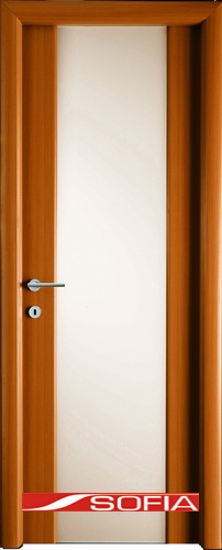 Межкомнатная шпонированная дверь SOFIA Золотистый дуб (10) 10.01 700 со стеклом