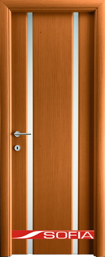 Межкомнатная шпонированная дверь SOFIA Золотистый дуб (10) 10.02 900 со стеклом