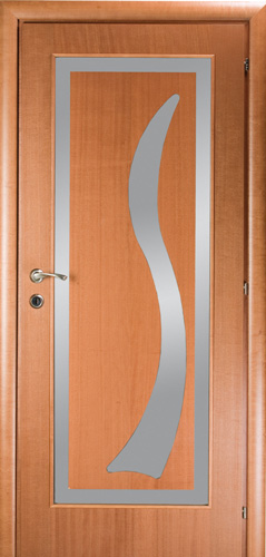 Межкомнатная шпонированная дверь Mario Rioli Mare Вишня россо 101DA 636 мм глухая