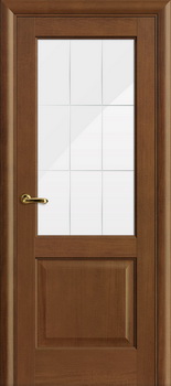 Межкомнатная шпонированная дверь Волховец Анегри Шоколад 1122 АНШ 600 со стеклом