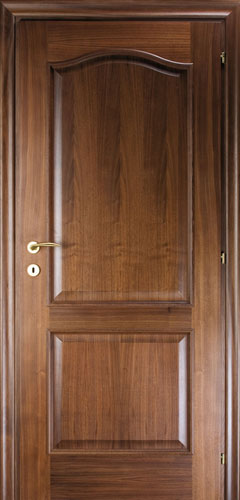 Межкомнатная шпонированная дверь Mario Rioli Primo Amore Черный орех 120C 636 мм глухая