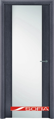 Межкомнатная шпонированная дверь SOFIA Седой дуб (14) 14.01 900 со стеклом