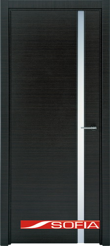 Межкомнатная шпонированная дверь SOFIA Серый клен (18) 18.04 700 со стеклом