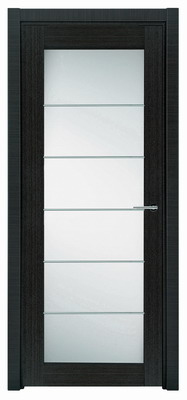 Межкомнатная шпонированная дверь SOFIA Серый клен (18) 18.05 800 со стеклом