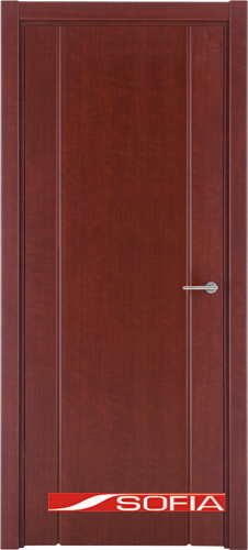 Межкомнатная шпонированная дверь SOFIA Махагон (25) 25.03 800 глухая