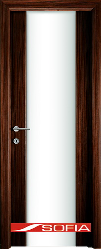 Межкомнатная шпонированная дверь SOFIA Эбеновое дерево (51) 51.01 700 со стеклом