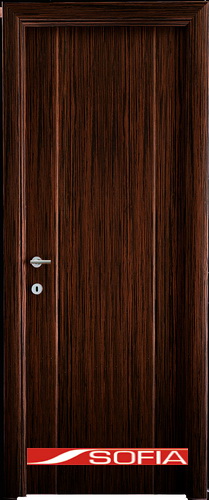Межкомнатная шпонированная дверь SOFIA Эбеновое дерево (51) 51.03 600 глухая