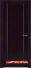 Межкомнатная шпонированная дверь SOFIA Венге ламинат (05) 05.03 600 глухая
