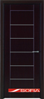Межкомнатная шпонированная дверь SOFIA Венге ламинат (05) 05.06 600 глухая